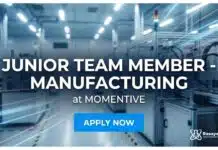 Junior Team Member Manufacturing | Chemical Engineering Freshers Job Freshers Chemical Engineering Job at Momentive | Apply Now