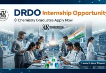 DRDO Paid Internship 2025 For Chemistry: 6-Month Research Opportunity at SSPL Delhi DRDO Internship Opportunity | Chemistry Graduates Apply Now