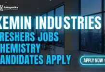 Chemistry Freshers Jobs at Kemin Industries | Apply for the CLS Associate I Role Chemistry Freshers Jobs at Kemin Industries | Apply for the CLS Associate I Role