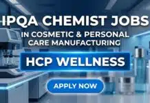 Chemist Jobs in Cosmetic & Personal Care Manufacturing at HCP Wellness | Apply Now Chemist Jobs at HCP Wellness | Cosmetic & Personal Care Manufacturing