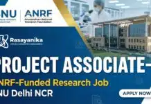 Project Associate Jobs For MSc Chemistry at SNU | ANRF-Funded Project Project Associate Jobs at SNU | ANRF-Funded Project