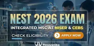 NEST 2026 Exam: Integrated MSc at NISER & CEBS, Check Eligibility and Apply NEST 2026 - National Entrance Screening Test Official Notification