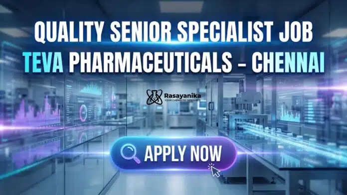 Quality Control Jobs at Teva Pharmaceuticals | Apply for the Senior Specialist Role Quality Control Jobs at Teva Pharmaceuticals | Apply for the Senior Specialist Role