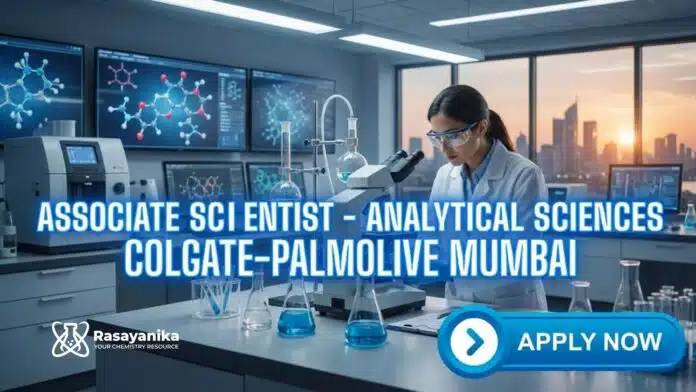 Analytical Chemistry Jobs at ColgatePalmolive | Apply for the Associate Scientist Role Analytical Chemistry Jobs at ColgatePalmolive | Apply for the Associate Scientist Role