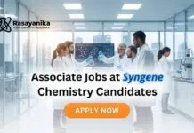 Kick start Your Career with Associate Executive Role at Syngene Bangalore Associate Jobs at Syngene | Chemistry Candidates Apply Now