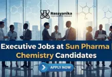 Sun Pharma Executive – EM RA Job Opening For Chemistry, Apply Online Executive Jobs at Sun Pharma | Chemistry Candidates Apply