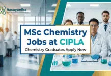MSc Chemistry Jobs at Cipla – EHS Officer Role in Maharashtra MSc Chemistry Jobs at Cipla | Chemistry Graduates Apply Now