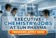 Sun Pharma Freshers Executive Jobs 2026: eTMF Executive Opportunity in Clinical Research Executive Jobs at Sun Pharma | Chemistry Graduates Apply Now