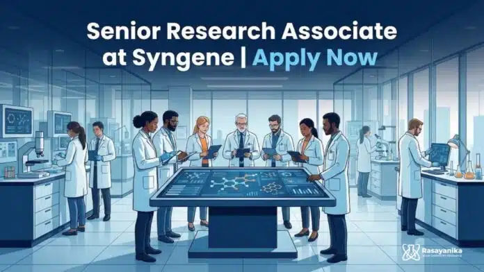 Syngene Careers: Senior Research Associate Jobs | Analytical Chemistry Graduates Apply Now Syngene Careers: Senior Research Associate Jobs | Analytical Chemistry Graduates Apply Now