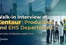 MSc Chemistry Jobs | Chemist & Executive Walk-In Drive at Centaur Centaur Walk-In Interview | Chemist & Executive MSc Chemistry Jobs