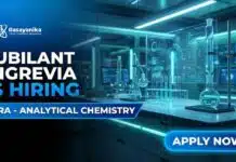 MSc Chemistry Jobs at Jubilant | Apply Now Jubilant Careers: Senior Research Associate Jobs | MSc Chemistry Graduates Apply Now