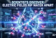 New Research Shows Electric Fields Modify How Water Breaks Down Scientists Discover Electric Fields Change How Water Breaks Apart