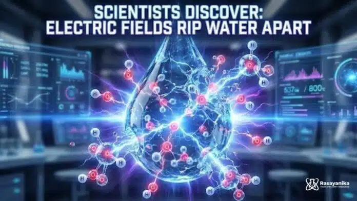 Scientists Discover Electric Fields Change How Water Breaks Apart Scientists Discover Electric Fields Change How Water Breaks Apart