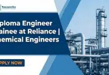 Engineer Trainee at Reliance | Chemical Engineers Apply Now Reliance Careers: Engineer Trainee | Chemical Engineering Jobs