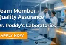 M.Sc Chemistry Jobs at Dr. Reddy’s Laboratories | Apply Now Dr. Reddy’s Careers: Quality Assurance Jobs | Apply Now