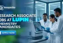 Build Your Scientific Career with Lupin: Research Associate Jobs For MSc Analytical Chem Research Associate Jobs at Lupin | Chemistry Graduates Apply