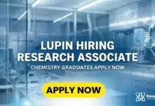 Lupin is Hiring MSc Chemistry Graduates | Apply Now Lupin Careers: Research Associate Job | Apply now