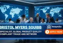 Quality Specialist Jobs at Bristol Myers Squibb | Apply Now Quality Specialist Jobs at Bristol Myers Squibb | BSc Chemistry Candidates Apply Now