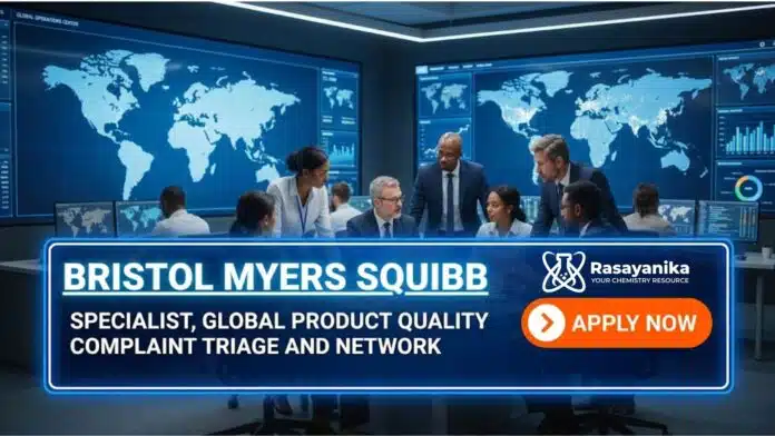 Quality Specialist Jobs at Bristol Myers Squibb | BSc Chemistry Candidates Apply Now Quality Specialist Jobs at Bristol Myers Squibb | BSc Chemistry Candidates Apply Now