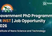 INST Mohali PhD Admission 2026 – Applications Invited Government Opportunity at INST Mohali | PhD Admission 2026