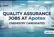 Apotex QA Job Openings for Chemistry Candidates, Apply Online Quality Assurance Jobs at Apotex | Chemistry Candidates | Apply