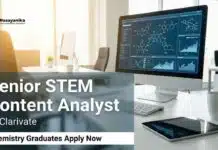 Clarivate is Hiring Content Analyst | Medicinal Chemistry Candidates Apply Now Clarivate Careers: Content Analyst | Apply Now