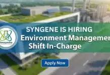 Syngene EHS Role | MSc Chemistry & Chemical Engineers Apply Now Syngene Careers: MSc Chemistry Job | Apply Now for EHS Role