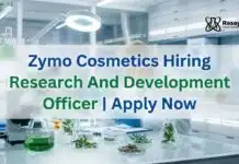 Research Officer Jobs at Zymo Cosmetics | Cosmetics R&D Apply Now Zymo Cosmetics Hiring Research Officer | Apply Now