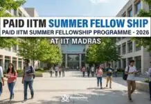 Government Summer Fellowship Programme – 2026 | IIT Madras Summer Fellowship With Stipend, Apply Now Paid Summer Fellowship Programme | Apply Now