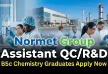 BSc Chemistry Jobs at Normet Group | Apply for QC R&D Role QC Jobs in Chemicals Manufacturing | Normet Group | BSc Chemistry Graduates Apply Now