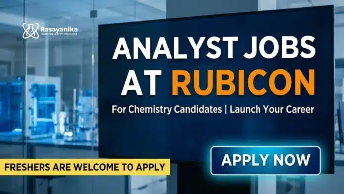 Analyst Jobs at Rubicon | Chemistry Candidates Apply Now Analyst Jobs at Rubicon | Chemistry Candidates Apply Now