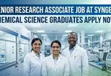MSc Chemistry Jobs at Syngene | Apply Now for Research Associate Role Syngene Careers: Research Associate Jobs | Apply Now