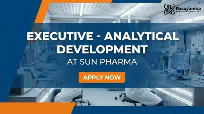 Analytical Job at Sun Pharma | MSc Chemistry Apply Now Analytical Job at Sun Pharma | MSc Chemistry Apply Now