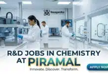 Piramal Hiring – BSc & MSc Chem Candidates Apply for Research Associate Role R&D Jobs at Piramal | Chemistry Candidates | Apply Now