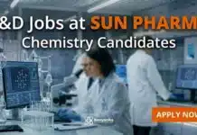 Sun Pharma Hiring Executive – API R&D | Apply Now for R&D Jobs in Baroda R&D Jobs at Sun Pharma | Chemistry Candidates | Apply Now