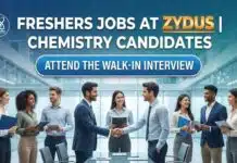 Freshers Job & QA Jobs: Walk-in Interview at Zydus Lifesciences Limited | Chem Eligible Freshers Job at Zydus | Chemistry Candidates | Apply Now