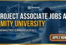 Project Associate Jobs at Amity University – Chemistry Job Vacancies Project Associate Jobs at Amity University | Chemistry Grads Apply