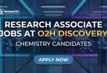 O2h Discovery Walk-In Interview 2026: Research Associate & Analytical Chemistry Jobs Research Associate Jobs at O2H discovery | Candidates Apply