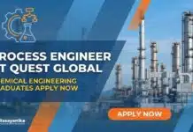 Chemical Engineering Jobs at Quest Global | Apply Now Quest Global Careers: Process Engineer | Chemical Engineering Graduates Apply Now