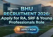 BHU Recruitment 2026: Apply for RA, SRF & Young Professionals Roles Research Jobs at BHU | Chemistry Candidates Apply Now