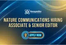 Nature Communications Hiring Associate & Senior Editor | Apply Now Chemistry Jobs at Springer Nature | Associate or Senior Editor Nature Communications
