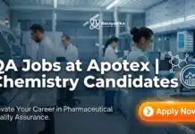 Apotex Hiring Senior Officer – Quality Assurance | QA Jobs in Bangalore QA Jobs at Apotex | Chemistry Candidates Apply Now