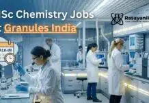 Granules India Walk-In Interview 2026: MSc Chemistry Jobs in Mumbai Granules India Walk-in Interview | Chemistry Candidates Openings
