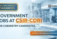 CSIR-CDRI Walk-In Interview 2026: Project Jobs in Chemical, Pharma & Life Sciences Government Jobs at CSIR-CDRI | Candidates Attend the Walk-In