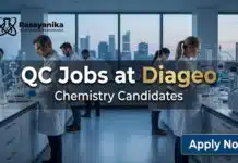 Diageo Hiring Senior Executive – Quality | QC Jobs in Cuttack QC Jobs at Diageo | Chemistry Candidates | Apply Now