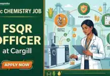 Cargill is Hiring MSc Chemistry Graduates | Apply For FSQR Officer BSc Chemistry Job at Cargill | Food Safety, Quality, Regulatory Officer Job