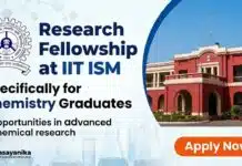 Govt Opportunity MSc Chemistry Graduates at IIT ISM | Apply and earn up to Rs 37000/- pm JRF Job at IIT ISM | Govt Opportunity for MSc Chemistry Graduates Apply Now