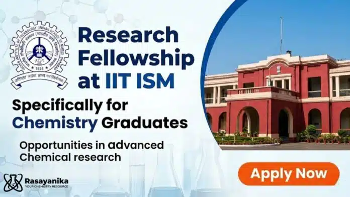 JRF Job at IIT ISM | Govt Opportunity for MSc Chemistry Graduates Apply Now JRF Job at IIT ISM | Govt Opportunity for MSc Chemistry Graduates Apply Now