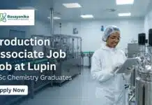 Lupin is hiring MSc Chemistry Graduates | Apply For Production Associate Role MSc Chemistry Job at Lupin | Apply for Production Associate Role