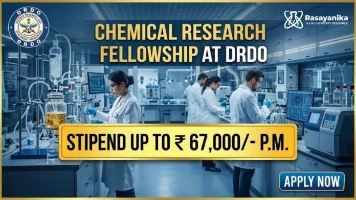 Chemical Research Fellowship DRDO Vacancy at DMSRDE Kanpur | Apply Now Chemical Research Fellowship DRDO Vacancy at DMSRDE Kanpur | Apply Now